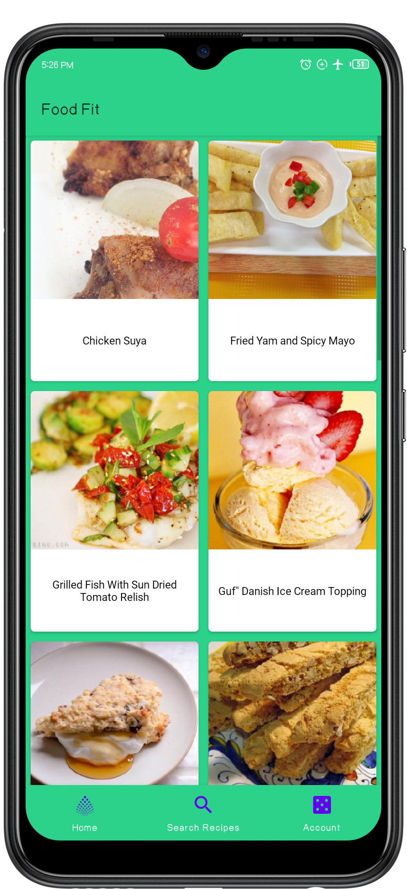 FodFit app screenshot